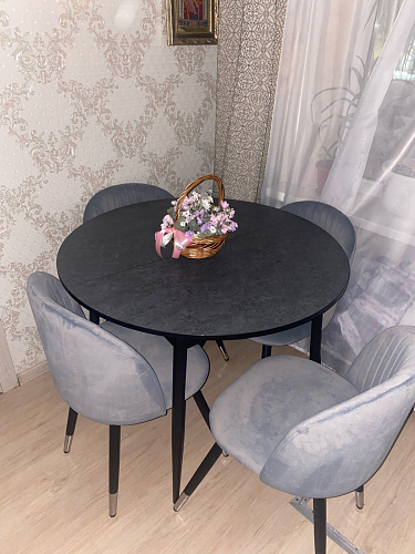 Стул на металлокаркасе Gabi wine red / black фото покупателя 541