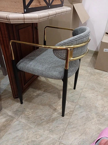 Кресло Lord gray / black / gold фото покупателя 12
