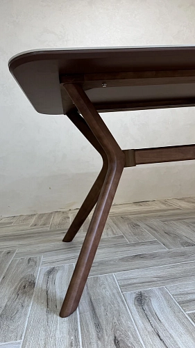 Стол Unika 180x80 белый спеченный камень / светлое дерево фото покупателя 6