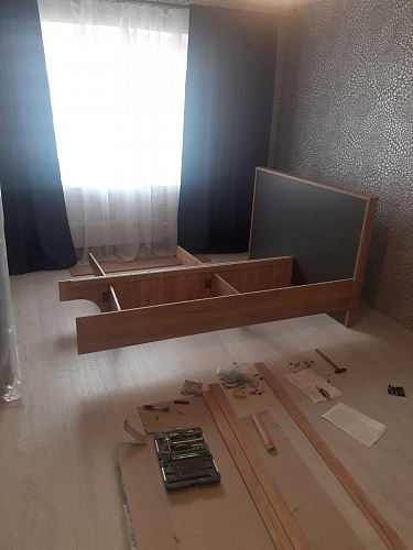 Полутораспальная кровать Клауд 140х200 парящая дуб крафт золотой / антрацит фото покупателя 511
