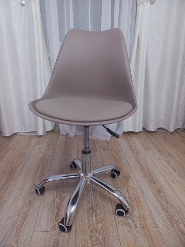 Компьютерное кресло Kolin с подушкой clear / white фото покупателя 240