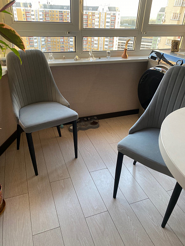 Стул на металлокаркасе Kora white / gray фото покупателя 376