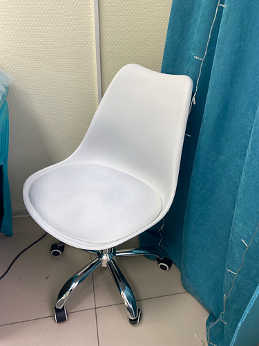 Компьютерное кресло Kolin с подушкой clear / white фото покупателя 523