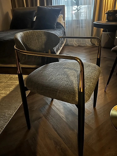 Кресло Lord gray / black / gold фото покупателя 11