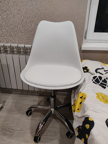 Компьютерное кресло Kolin с подушкой clear / white фото покупателя 97