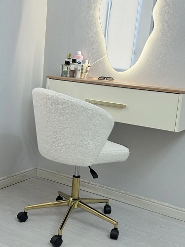 Компьютерное кресло Lika white teddy фото покупателя 8