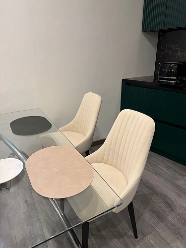 Стул на металлокаркасе Kora white / gray фото покупателя 110