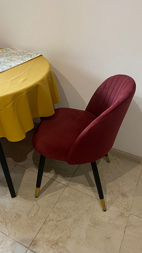 Стул на металлокаркасе Gabi wine red / black фото покупателя 482