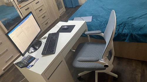 Компьютерное кресло Konfi blue / white фото покупателя 25