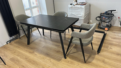Стул на металлокаркасе Twin gray / black фото покупателя 87