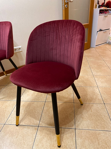 Стул на металлокаркасе Gabi wine red / black фото покупателя 517
