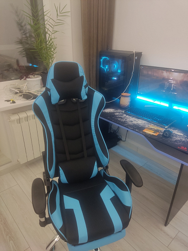 Компьютерное кресло Kano 1 light blue / black фото покупателя 92