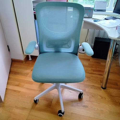 Компьютерное кресло Konfi blue / white фото покупателя 217