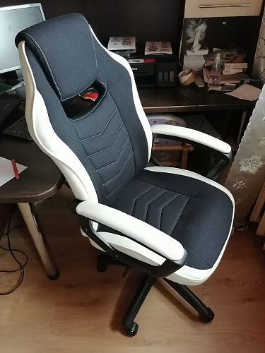 Компьютерное кресло Gamer черное / серое фото покупателя 89