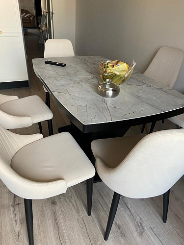 Стул на металлокаркасе Kora white / gray фото покупателя 633