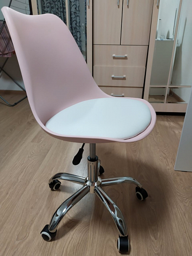 Компьютерное кресло Kolin с подушкой clear / white фото покупателя 534