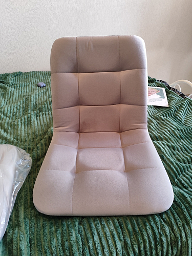 Стул на металлокаркасе Чилли К светло-серый велюр / черный каркас фото покупателя 427