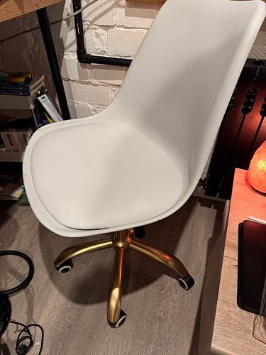 Компьютерное кресло Kolin с подушкой clear / white фото покупателя 381