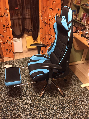 Компьютерное кресло Kano 1 light blue / black фото покупателя 150