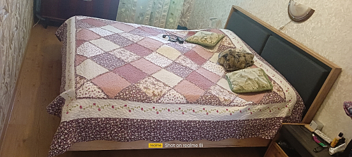 Полутораспальная кровать Клауд 140х200 парящая дуб крафт золотой / антрацит фото покупателя 690