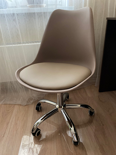 Компьютерное кресло Kolin с подушкой clear / white фото покупателя 514