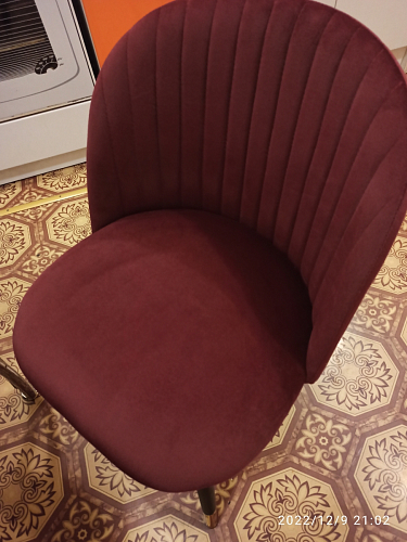 Стул на металлокаркасе Gabi wine red / black фото покупателя 190