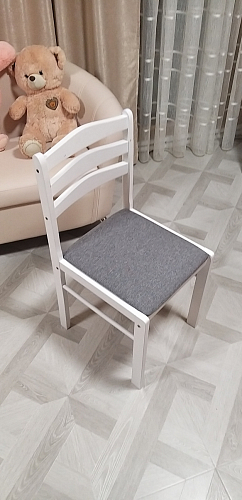 Стул деревянный Camel white / light grey фото покупателя 2