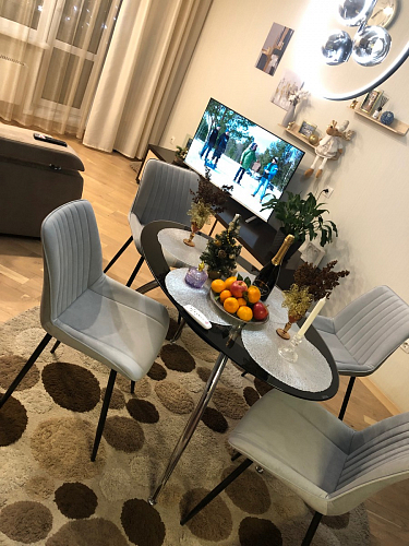 Стул на металлокаркасе Вейв латте (hl 70) / белый фото покупателя 309