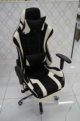Компьютерное кресло Kano 1 light blue / black из шоурума 2