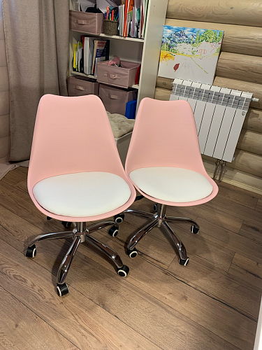 Компьютерное кресло Kolin с подушкой clear / white фото покупателя 333