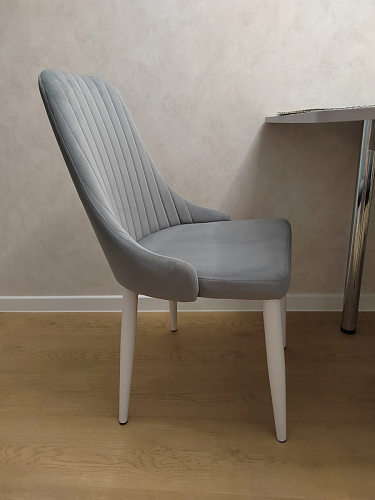Стул на металлокаркасе Kora white / gray фото покупателя 605
