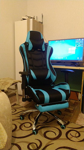 Компьютерное кресло Kano 1 light blue / black фото покупателя 147