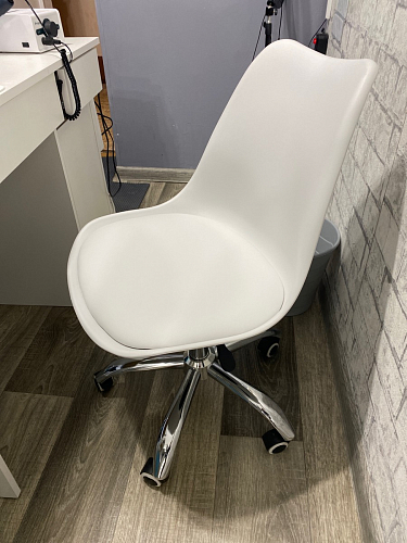 Компьютерное кресло Kolin с подушкой clear / white фото покупателя 220