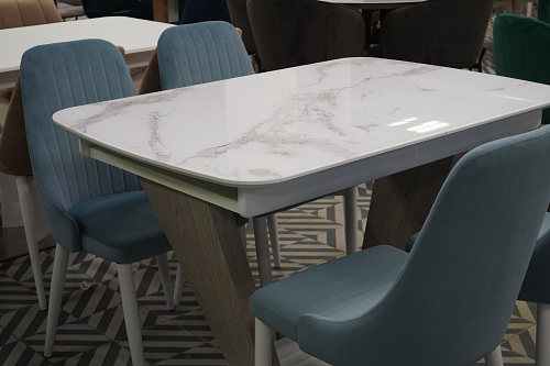 Стул на металлокаркасе Kora white / gray из шоурума 4