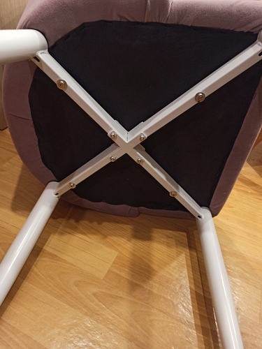 Стул на металлокаркасе Kora white / gray фото покупателя 591