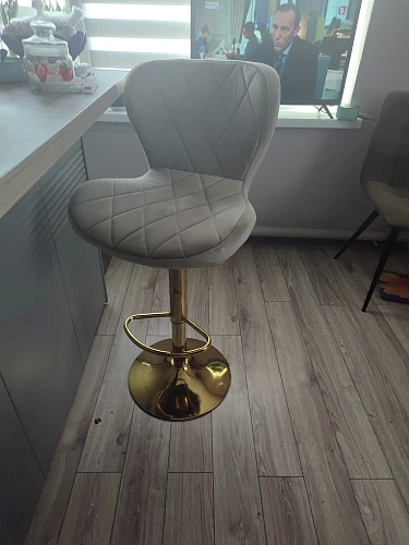 Барный стул Porch dark beige / chrome фото покупателя 38
