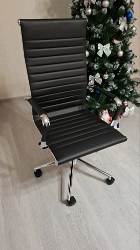 Компьютерное кресло Reus pu white / chrome фото покупателя 32