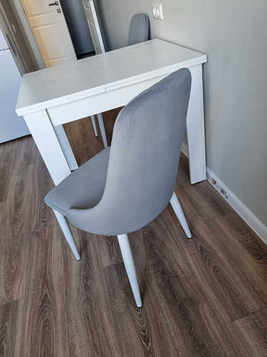 Стул на металлокаркасе Kora white / gray фото покупателя 265