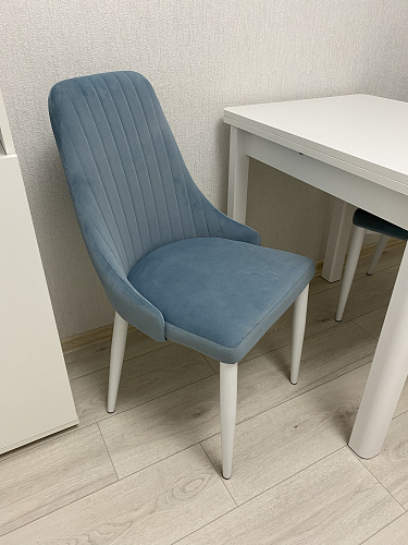 Стул на металлокаркасе Kora white / gray фото покупателя 636