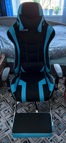Компьютерное кресло Kano 1 light blue / black фото покупателя 149