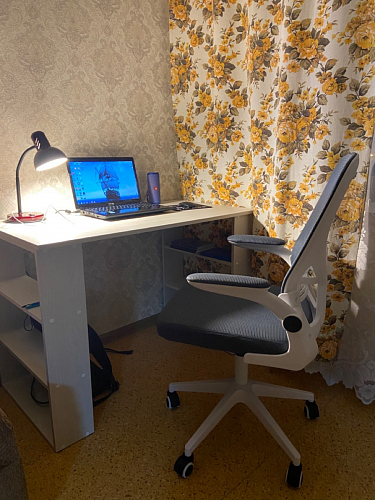 Компьютерное кресло Konfi blue / white фото покупателя 61