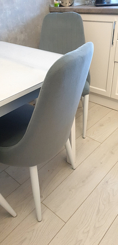 Стул на металлокаркасе Kora white / gray фото покупателя 385
