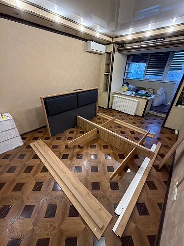Полутораспальная кровать Клауд 140х200 парящая дуб крафт золотой / антрацит фото покупателя 159